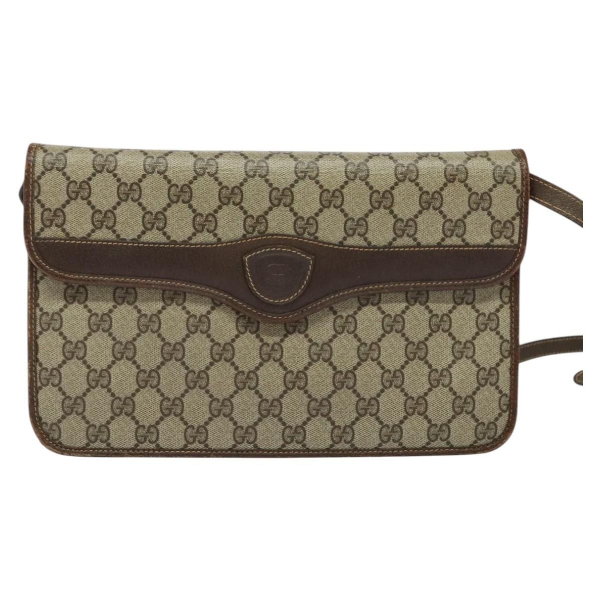 Gucci GUCCI GG Supreme Shoulder Bag Pvc Beige Gold 004 904 004 904 Size ONE SIZE - 2 Thumbnail