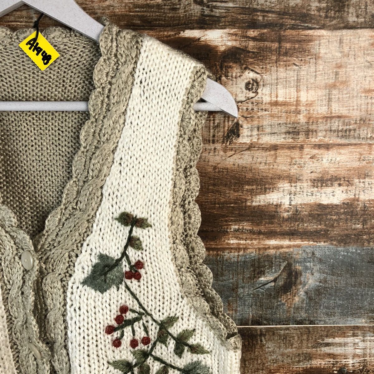 Homespun Knitwear × Japanese Brand Japan handmade Brown Vest Knitwear #A1948 Size M / US 6-8 / IT 42-44 - 8 Thumbnail