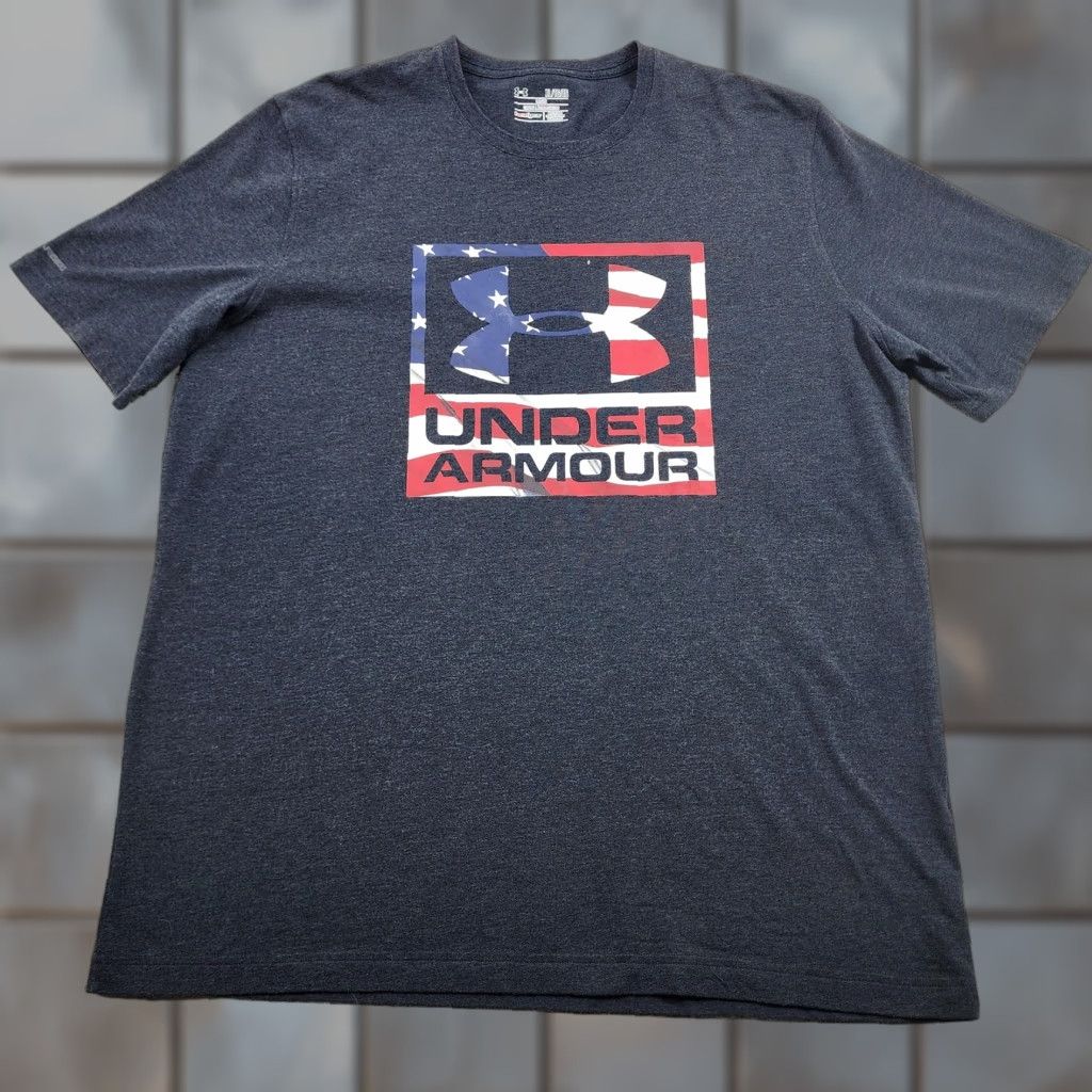 Under Armour Under Armour Shirt Mens XL HeatGear American Flag Freedom Loose Patriotic Size US XL / EU 56 / 4 - 1 Thumbnail