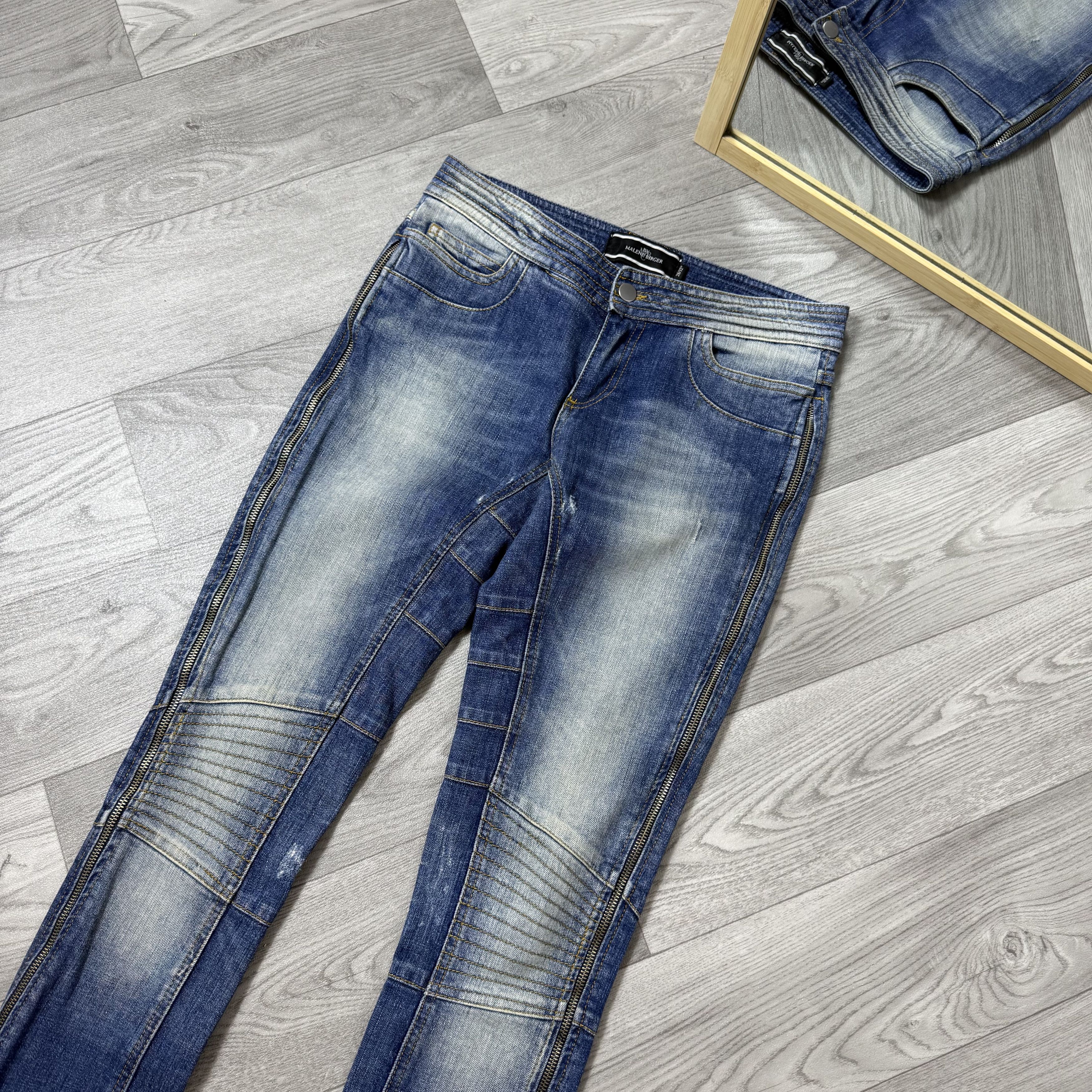 By Malene Birger Vintage By Malene Birger 90s Rare Full Zip Faded Jeans Pants Size 28" / US 6 / IT 42 - 11 Thumbnail