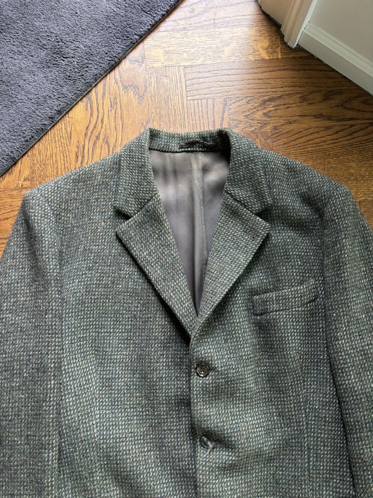 Harris Tweed × Vintage Vintage Blazer Harris Tweed Heavy Wool XL Large Sports Coat Size 46R - 8 Thumbnail