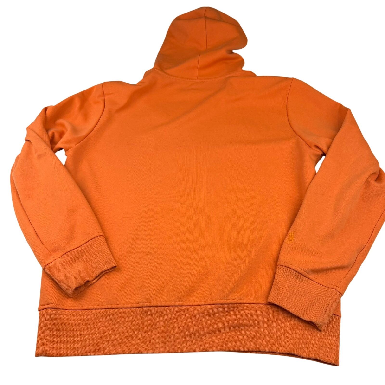 Polo Ralph Lauren Polo Ralph Lauren Orange Embossed Hoodie Sweatshirt M Size US M / EU 48-50 / 2 - 2 Thumbnail