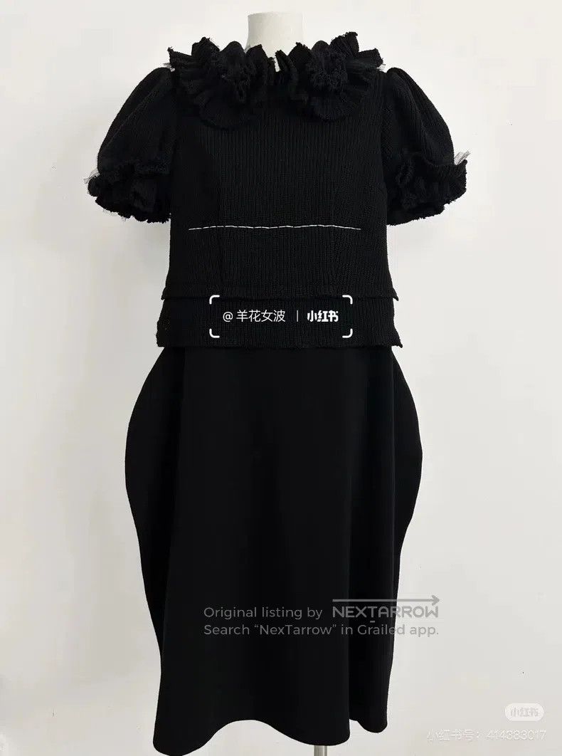 Comme des Garcons Comme Des Garcons Layered Lace Collar Princess Sleeve Dres Size S / US 4 / IT 40 - 2 Thumbnail