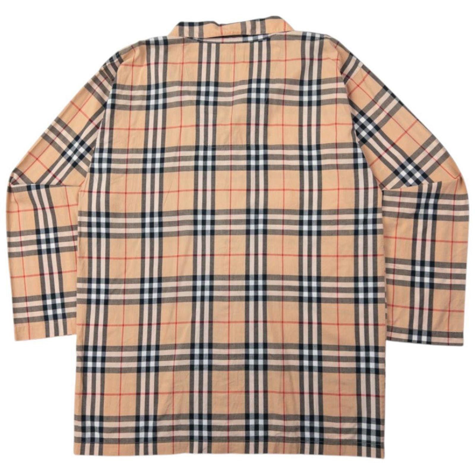 Burberry Vintage Burberry Nova Check Long Sleeve Pyjama Shirt Size L Size US L / EU 52-54 / 3 - 2 Thumbnail