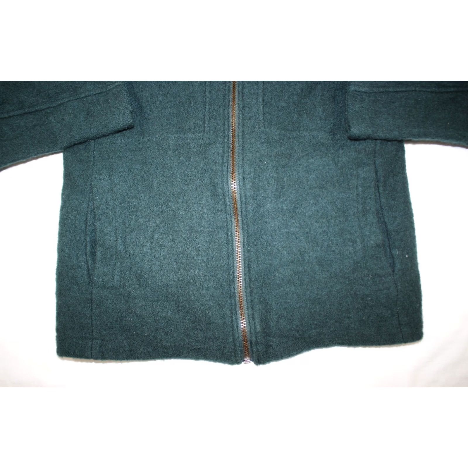 Hardy Amies Hardy Amies Jacket Women's M Savile Row 100% Wool Full Zip Dark Green Size M / US 6-8 / IT 42-44 - 2 Thumbnail