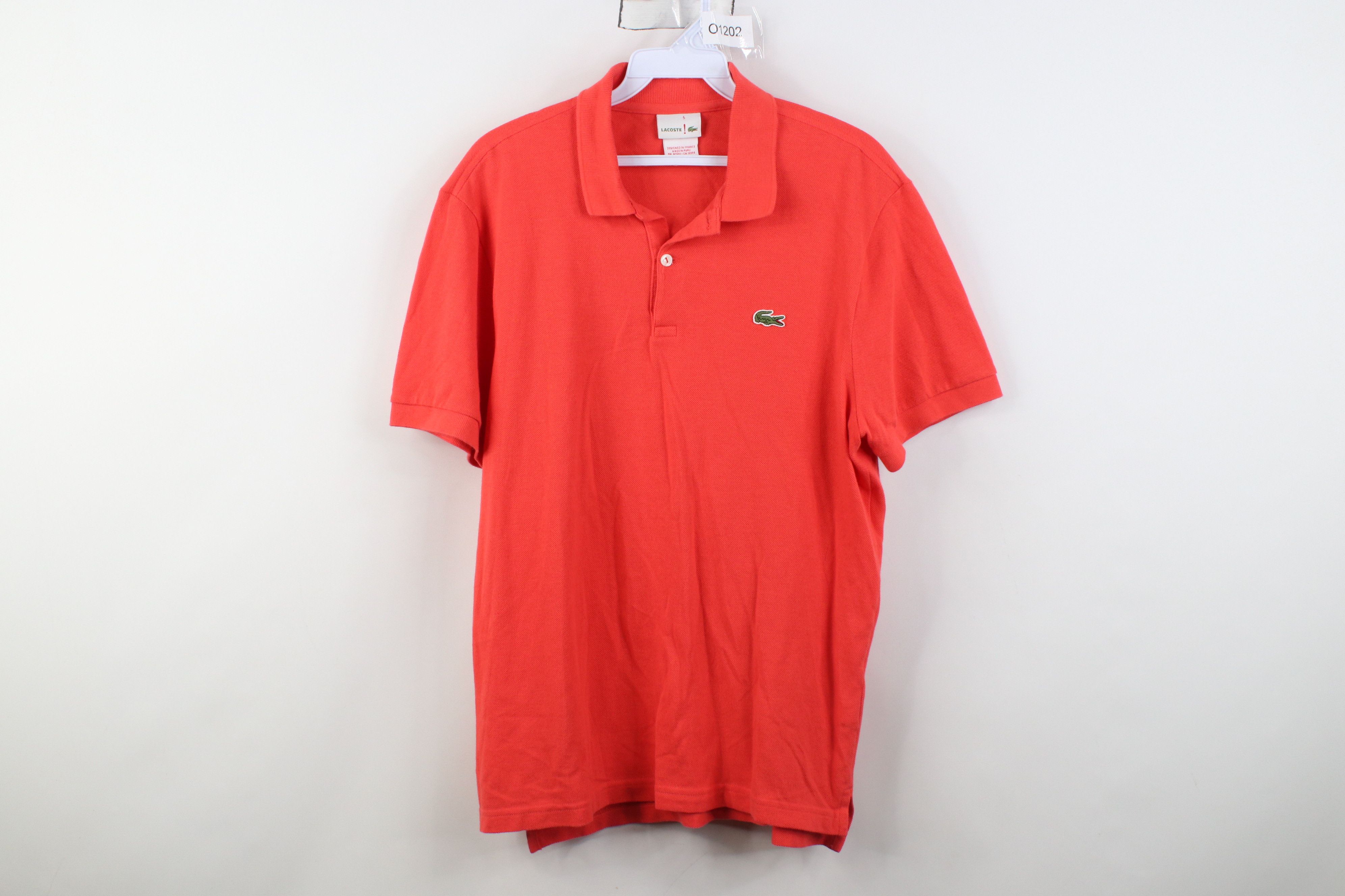 Lacoste Lacoste Live ! Croc Logo Knit Golf POlo Shirt Salmon Pink Size US M / EU 48-50 / 2 - 1 Thumbnail