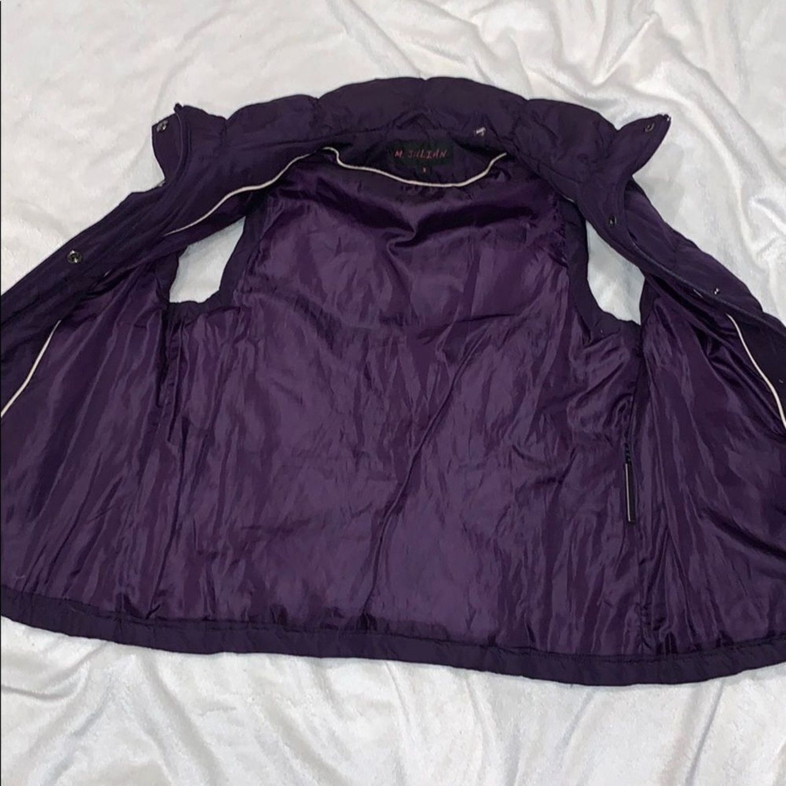 M. Julian M. Julian Purple Puffer Vest | Sz S Size S / US 4 / IT 40 - 4 Thumbnail