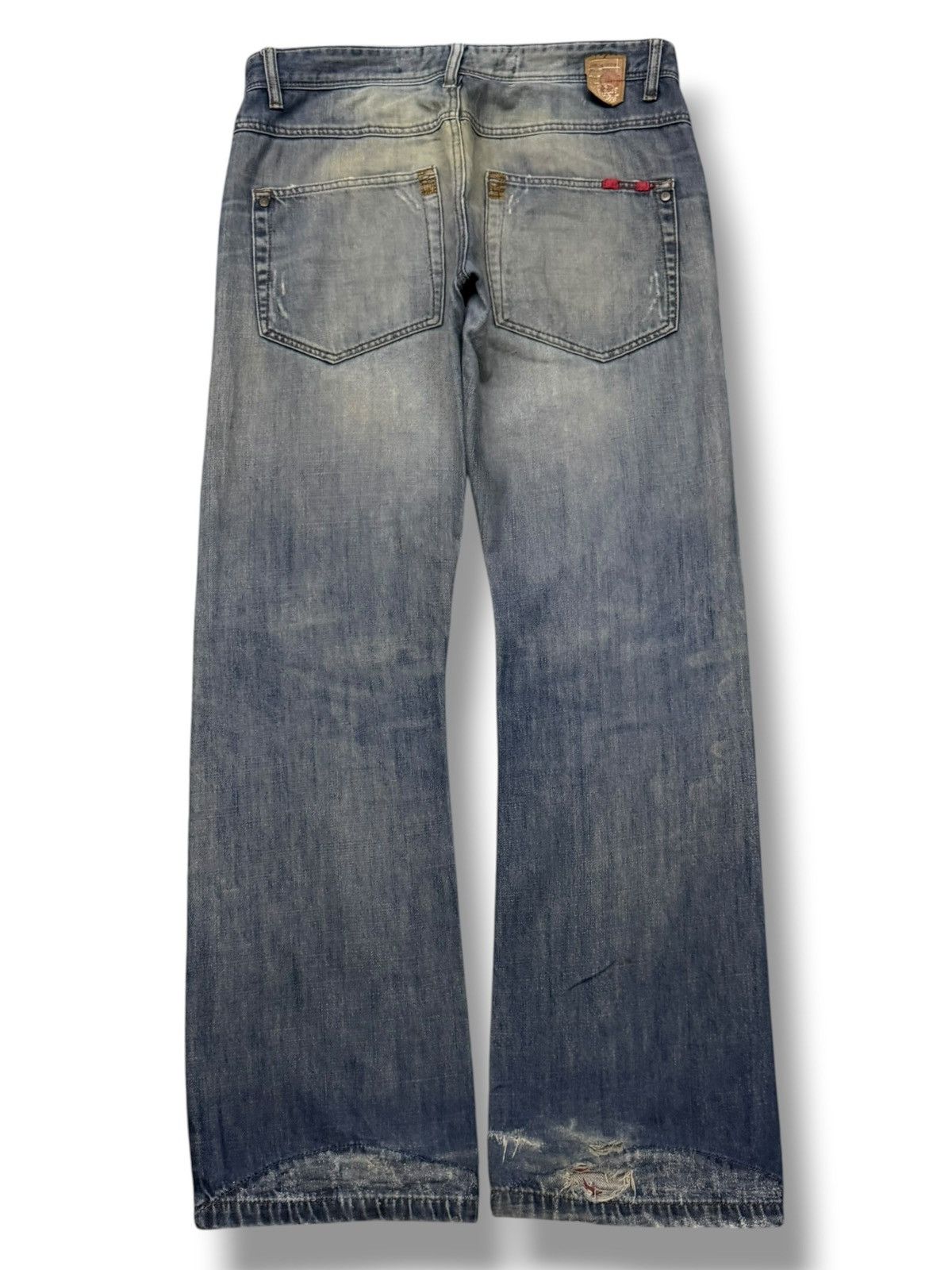Zara Vintage Zara Man Denim Jeans | Vintage Fade | Wide Leg | W34 Size US 34 / EU 50 - 3 Thumbnail