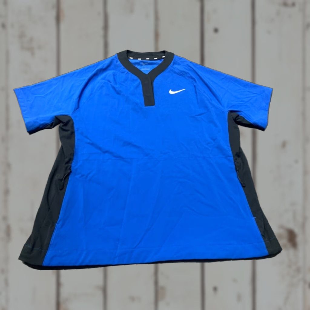Nike Nike Dri-FIT Pullover Softball Windshirt Women's M Blue Short Sleeve Top Size M / US 6-8 / IT 42-44 - 1 Thumbnail