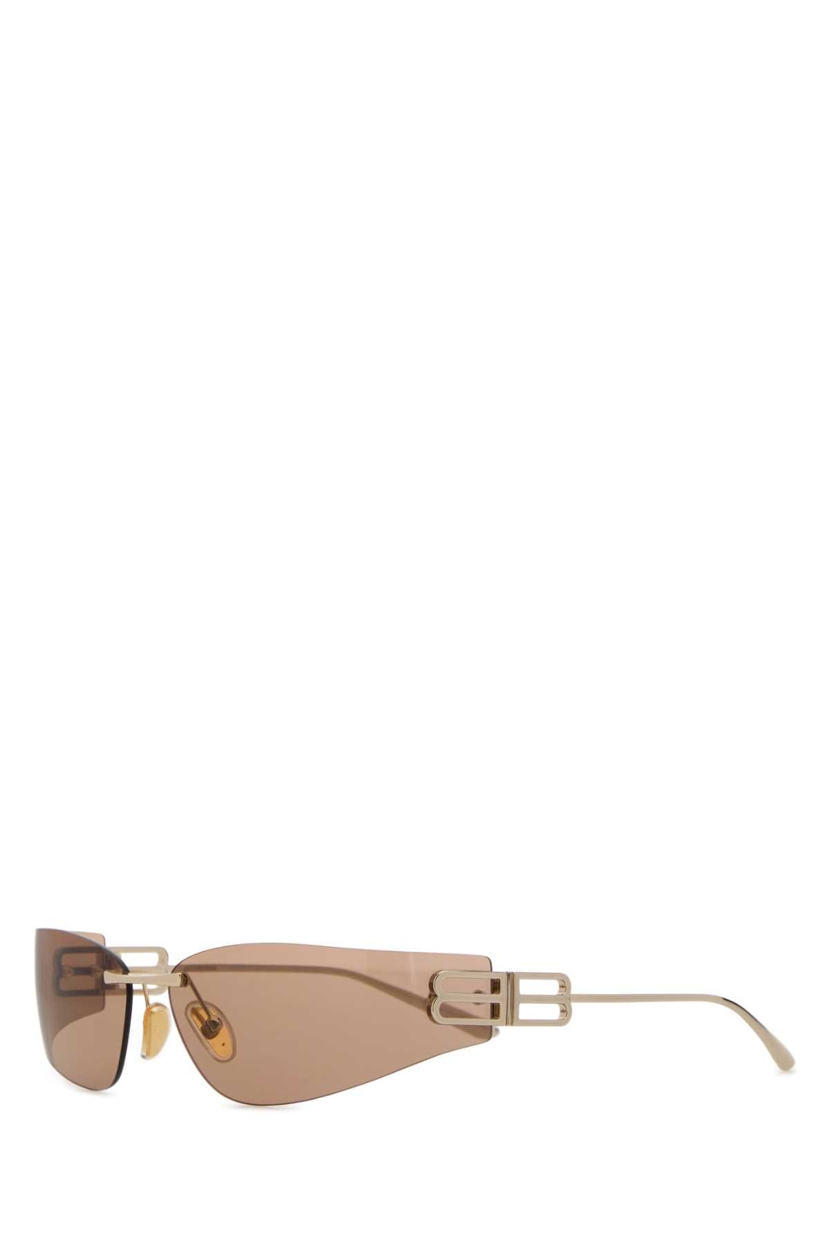Balenciaga Gold Metal Gossip Sunglasses Size ONE SIZE - 1 Thumbnail