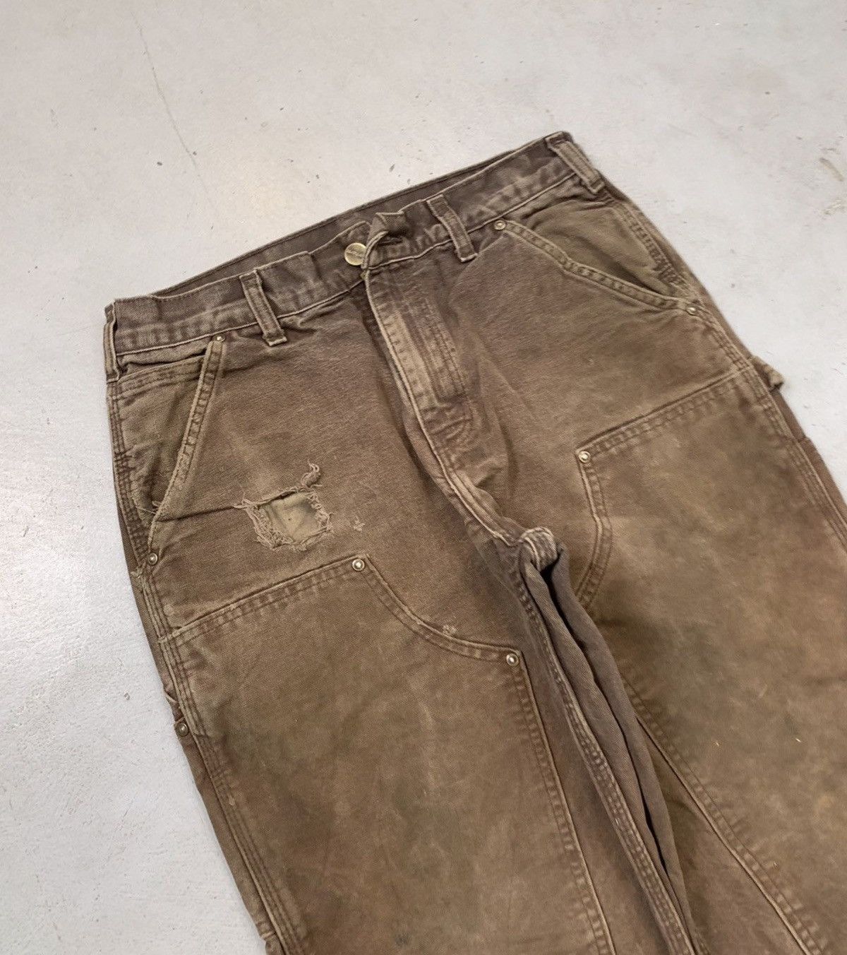 Carhartt Vintage carhartt b136 dkb double knee denim Size US 30 / EU 46 - 4 Thumbnail
