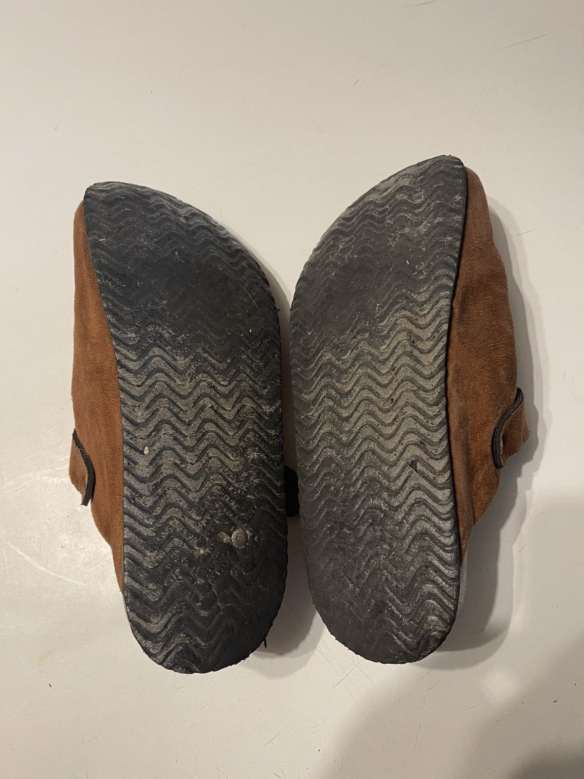 Other Men’s Size 10 Brown Suede Sherpa Lined Slip On Buckled Mules Size US 10 / EU 43 - 7 Thumbnail