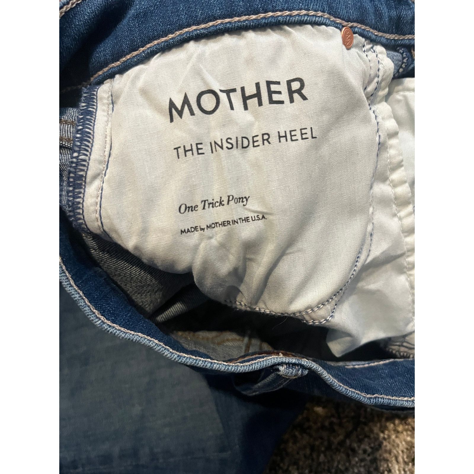 MOTHER Mother The Insider Heel Flare Jeans One Trick Pony Womens 27 Size 27" / US 4 / IT 40 - 14 Thumbnail