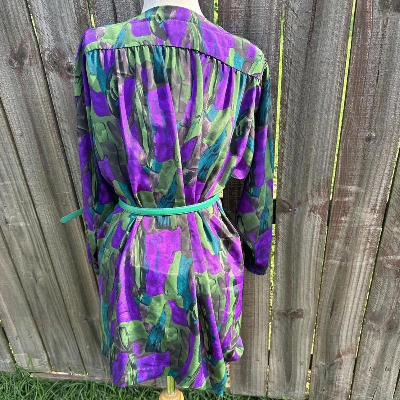 Other vintage 80s retro dress #retrofashion dress Size L / US 10 / IT 46 - 2 Thumbnail