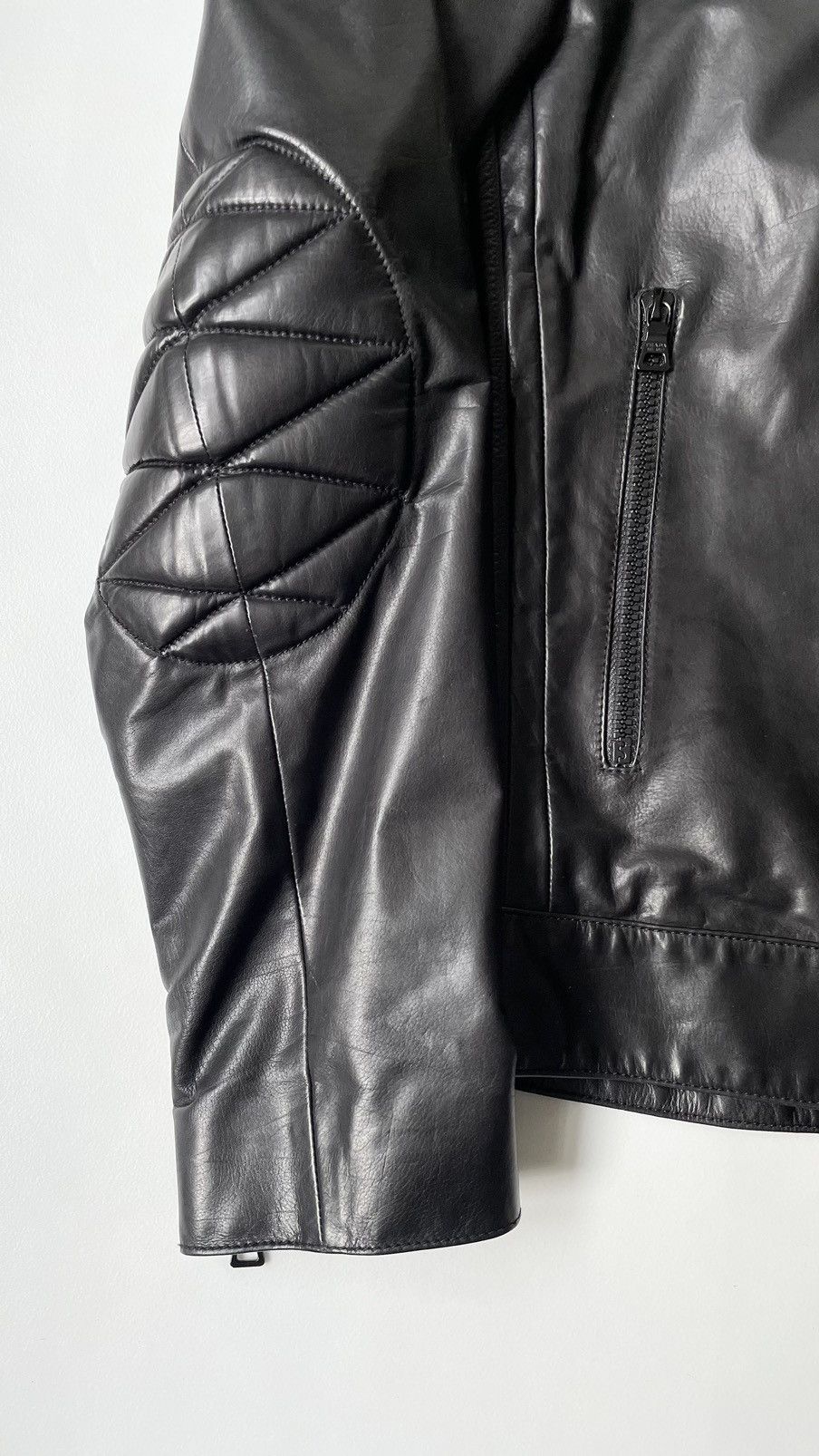 Prada S/S 07 Leather Motorcycle Jacket Size US M / EU 48-50 / 2 - 7 Thumbnail