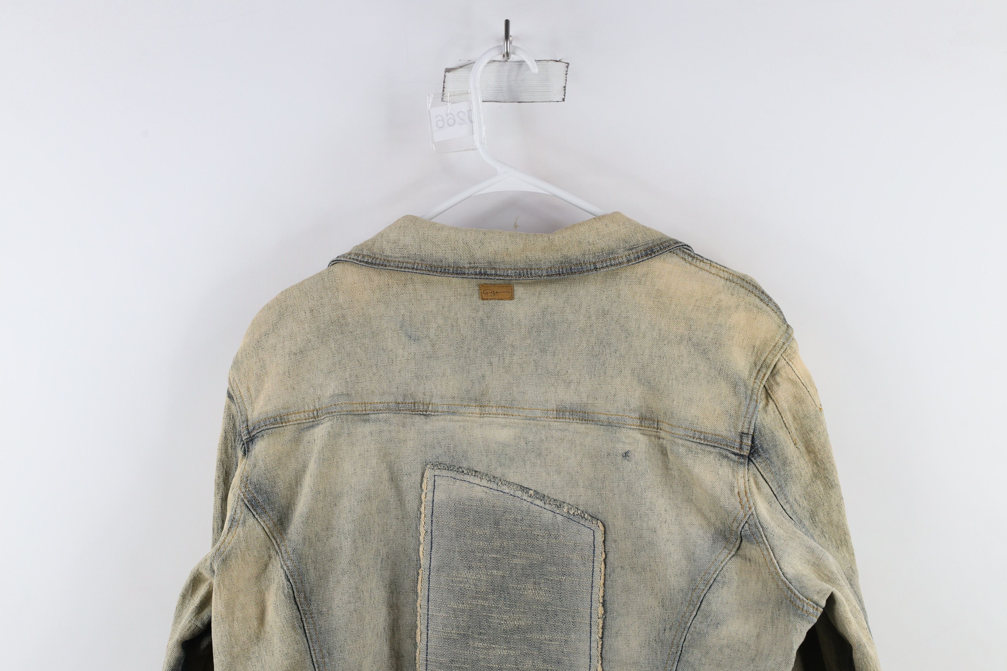 Fubu × Vintage Vintage FUBU Spell Out Stretch Denim Jean Trucker Jacket Size XL / US 12-14 / IT 48-50 - 21 Thumbnail