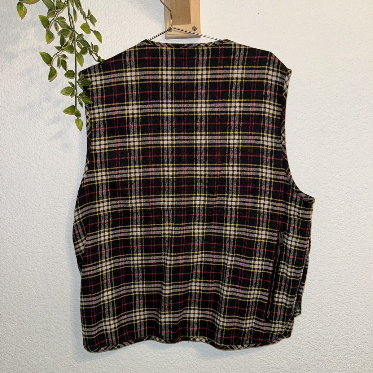 Supreme Tartan Flannel Cargo Vest