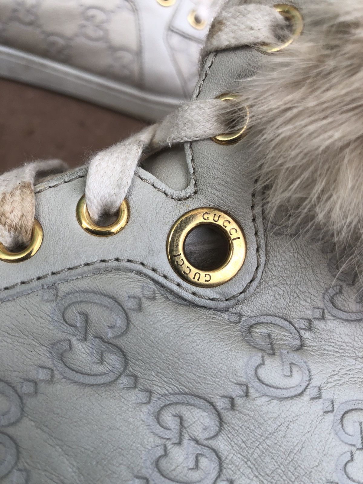 Gucci Gucci Guccissima Fur Trim Women’s Boots Size 37 Size US 7 / IT 37 - 19 Thumbnail
