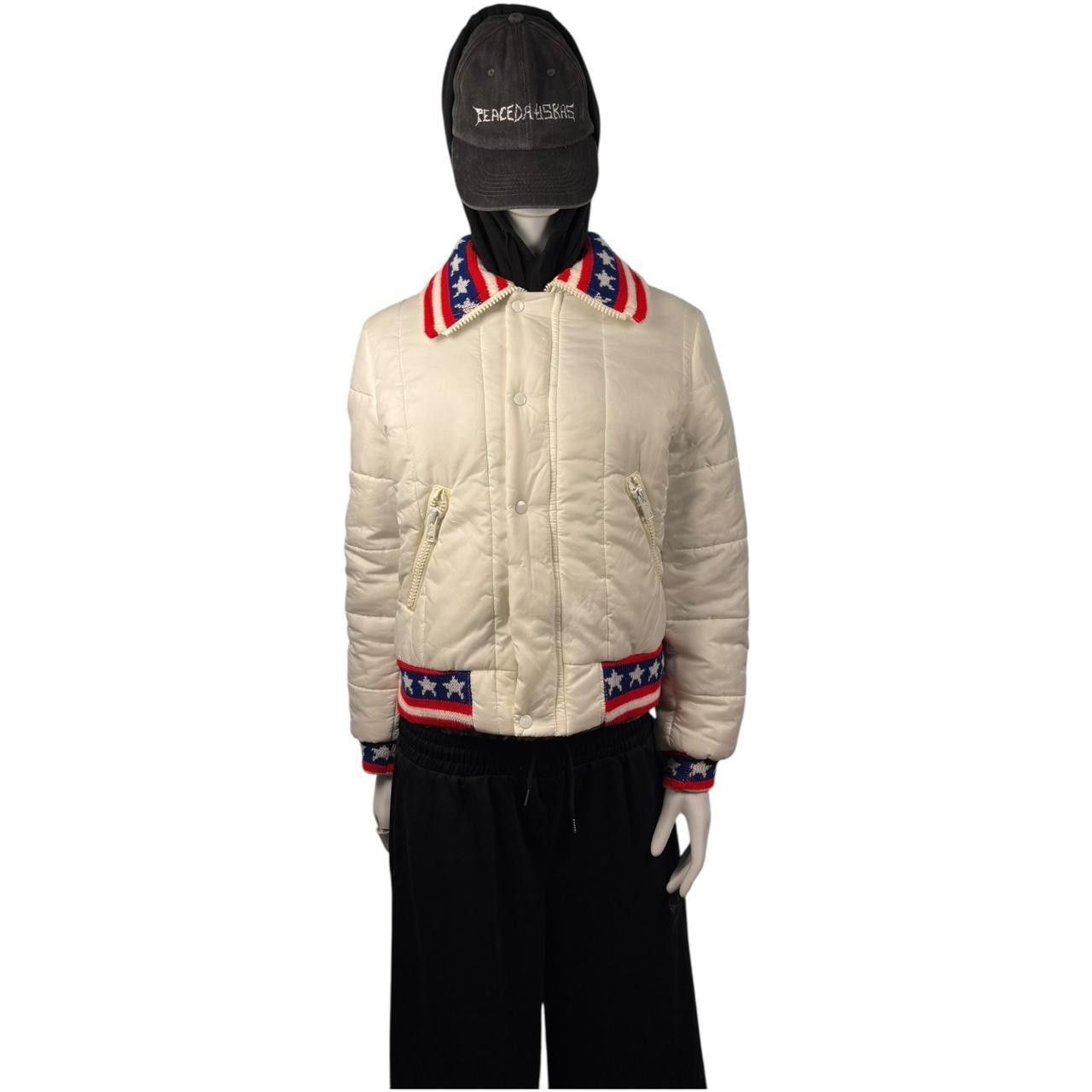 20471120 Vintage Y2K 90s American Stars and Stripes Bomber Jacket Size US M / EU 48-50 / 2 - 1 Thumbnail