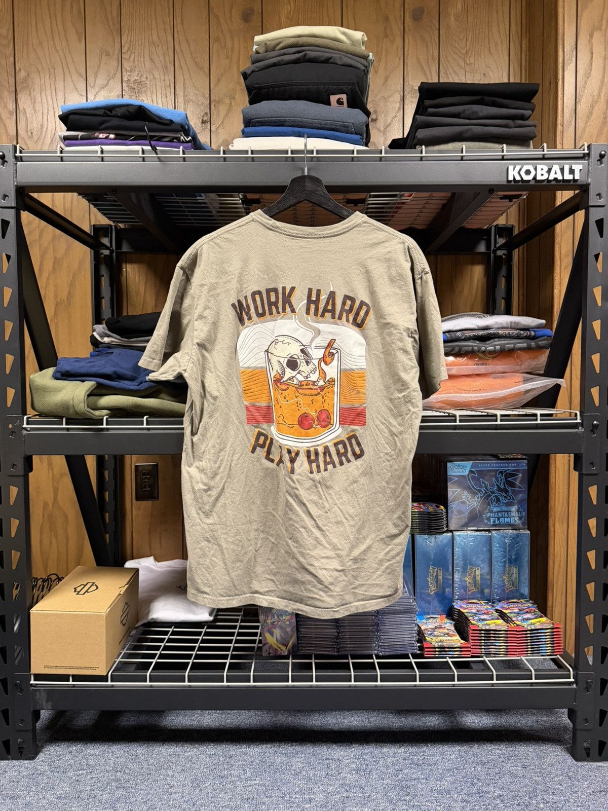 Other Own Boss Supply OBS Work Hard Play Hard T-Shirt XL Size US XL / EU 56 / 4 - 1 Thumbnail
