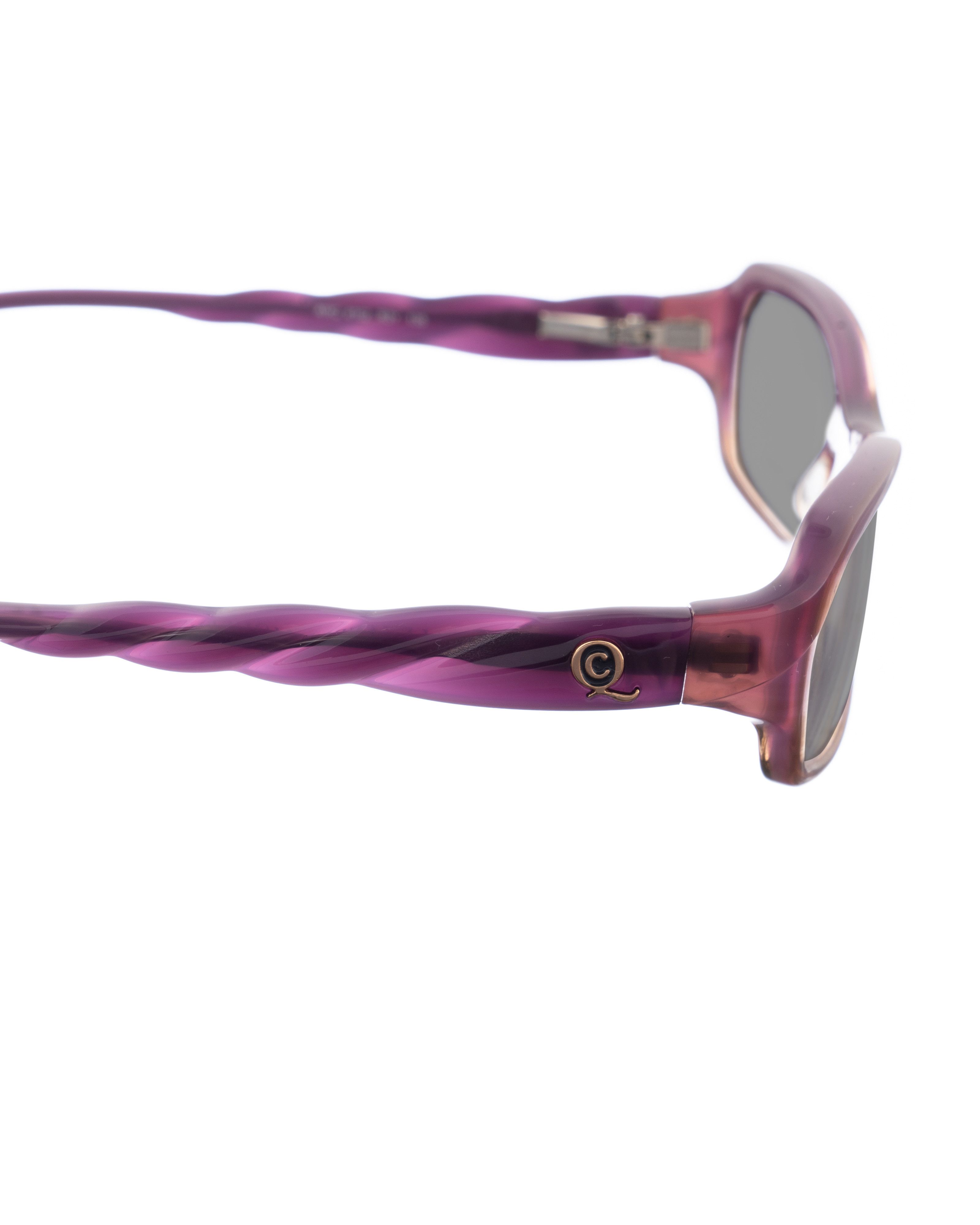 Alexander McQueen Alexander McQueen 90s Violet Swirl Cat-Eye Sunglasses Size ONE SIZE - 2 Thumbnail