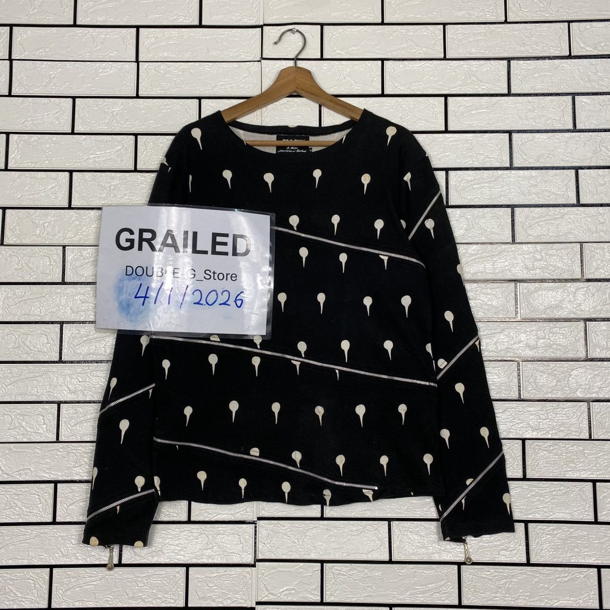 Japanese Brand 📌Sweatshirt Polkadot Design Hirohiko Araki Issey Miyake Size US M / EU 48-50 / 2 - 1 Thumbnail