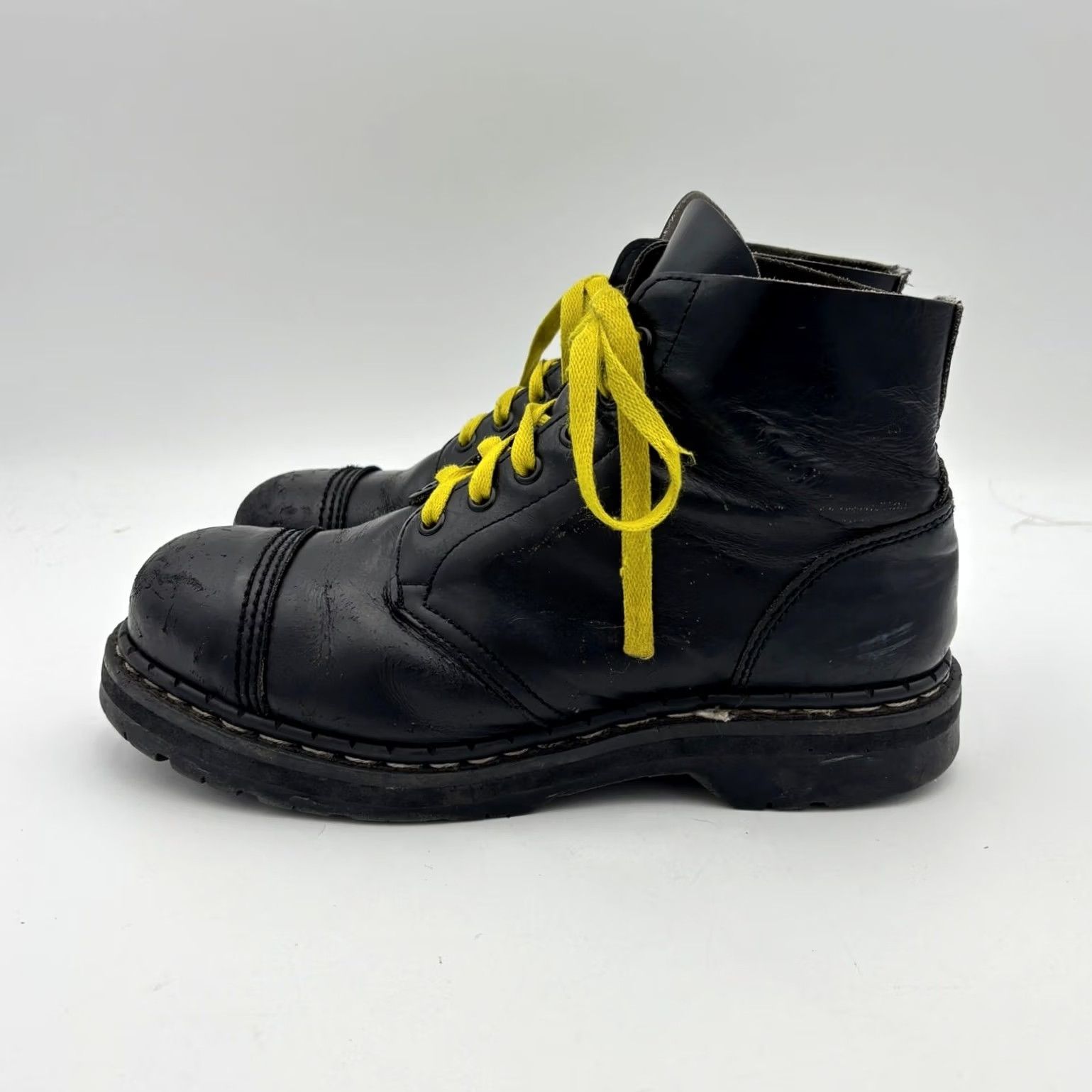 Vintage VINTAGE Gripfast Combat Boots Men 10 Made in England Black Leather Mens 10 Grunge Punk Rock Boots Size US 10 / EU 43 - 5 Thumbnail