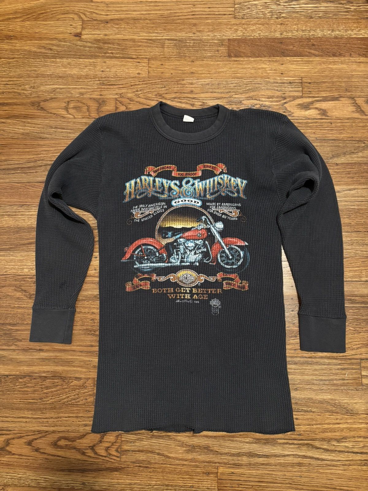 Harley Davidson Vintage Harley Davidson Thermal 1985 Size US XXL / EU 58 / 5 - 1 Thumbnail