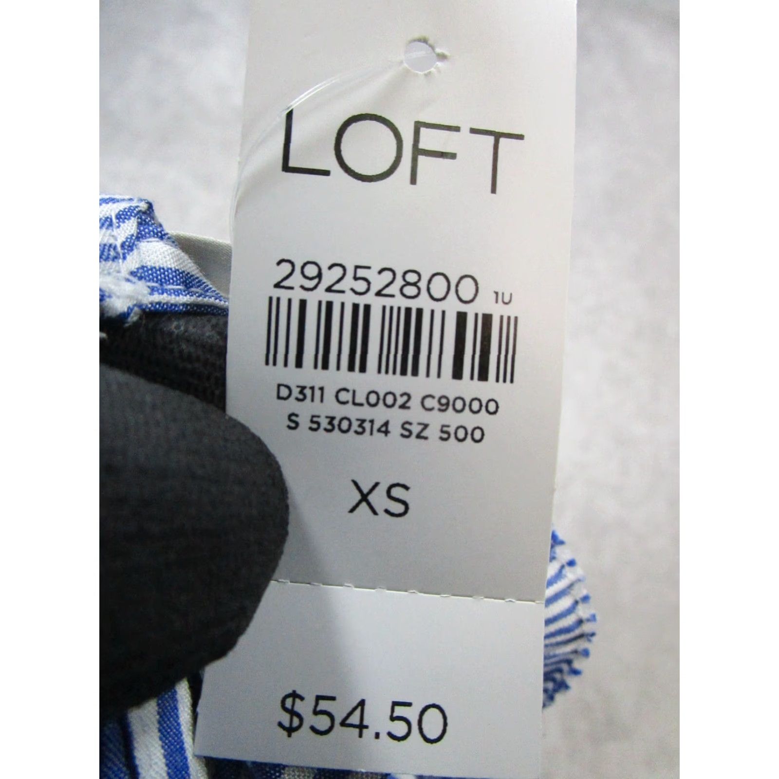 Loft VINTAGE Loft Blouse Womens XS Sleeveless Round Neck Button Casual Summer Spring Fall Blue White 90s Womens Size XS / US 0-2 / IT 36-38 - 4 Thumbnail