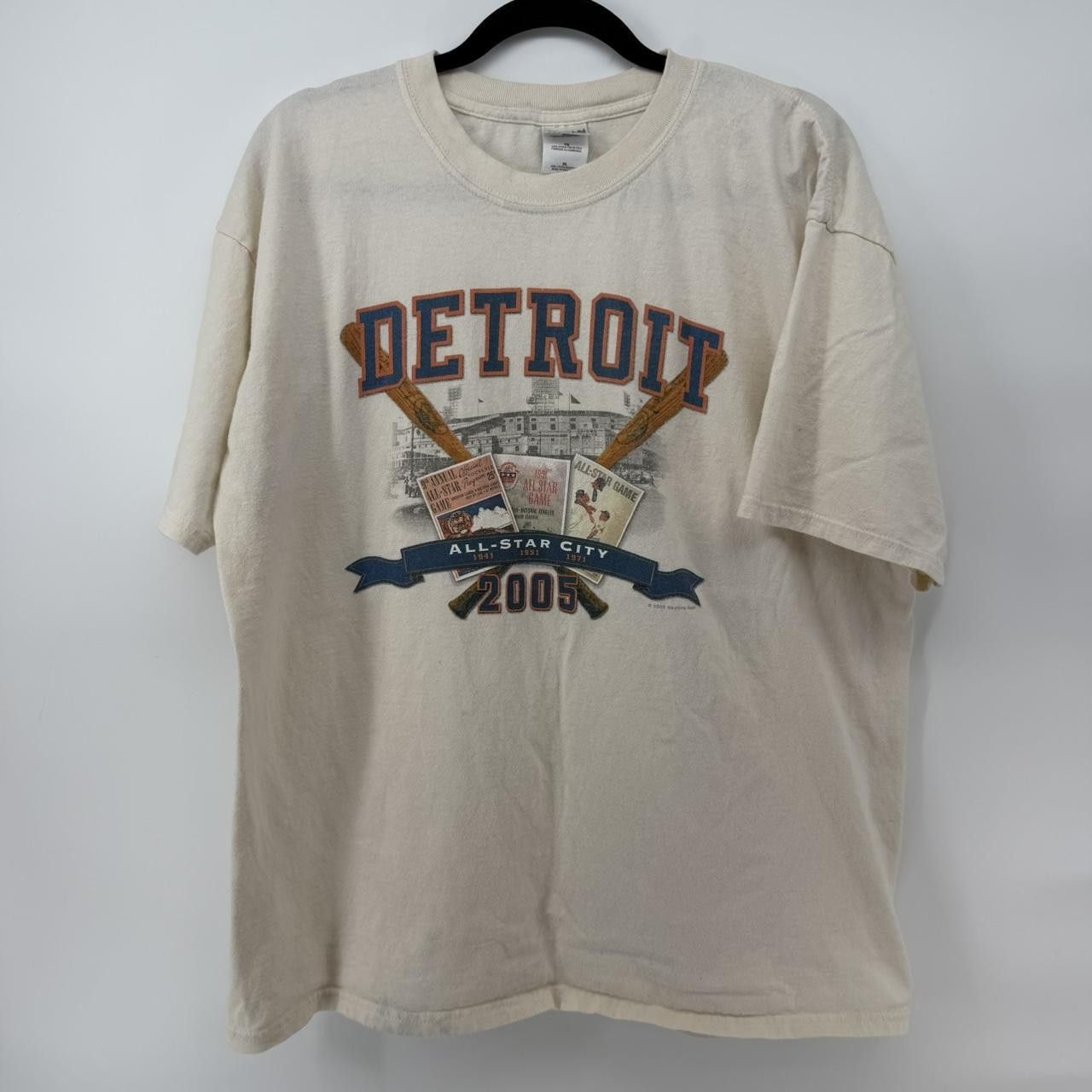 The Unbranded Brand Vintage 2005 Detroit All-Star City T-Shirt Baseball Tee XL Size US XL / EU 56 / 4 - 1 Thumbnail