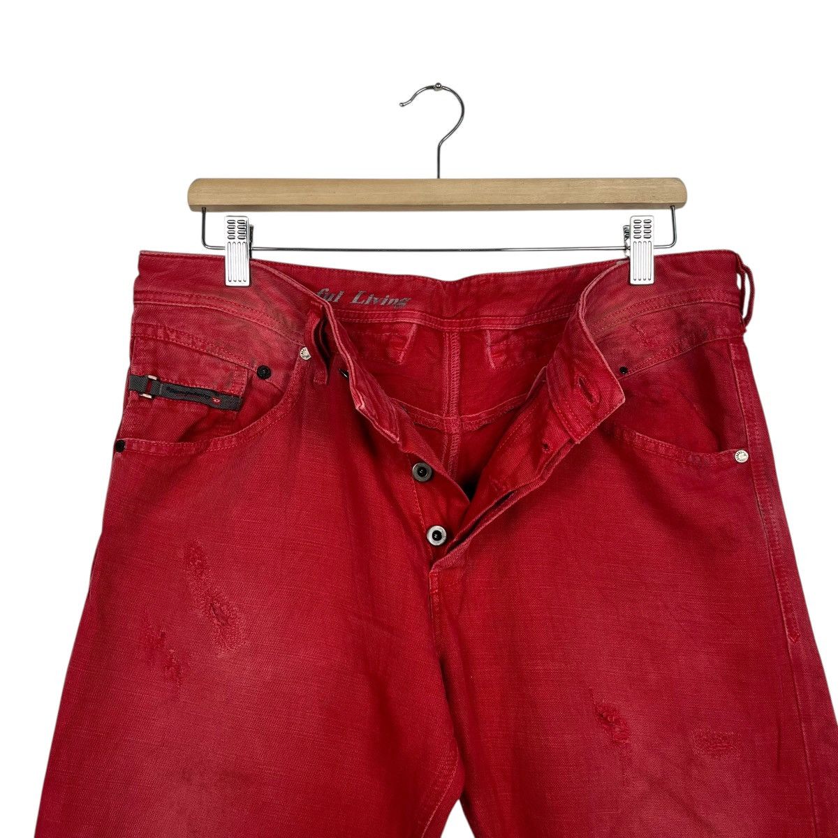 Diesel Vintage Diesel Italian Designer Avant Garde Denim Jeans Size US 34 / EU 50 - 18 Thumbnail