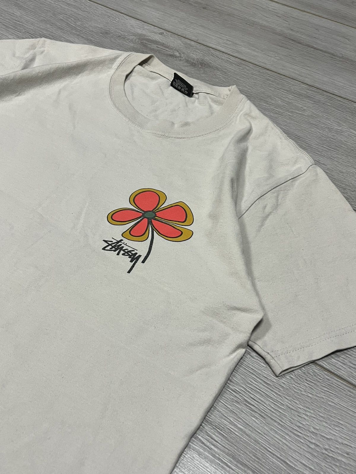 Stussy Stussy vintage flower big print logo tee shirt Size US M / EU 48-50 / 2 - 10 Thumbnail