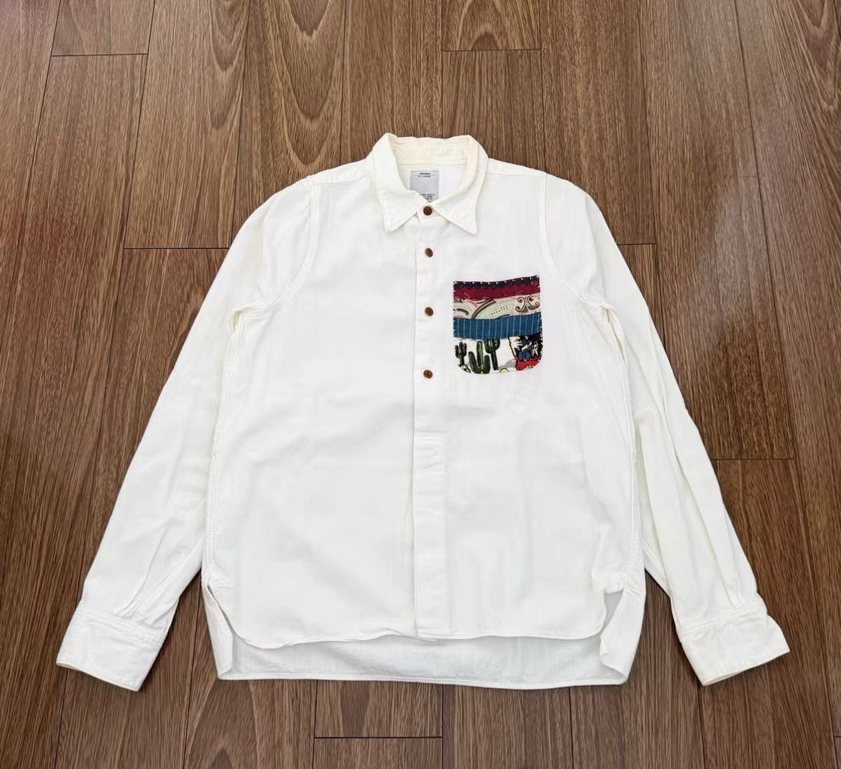 Visvim VISVIM LUNGTA B.D.WOVEN POCKET L/S(GIZA)OX long sleeve J6 Size US S / EU 44-46 / 1 - 1 Thumbnail