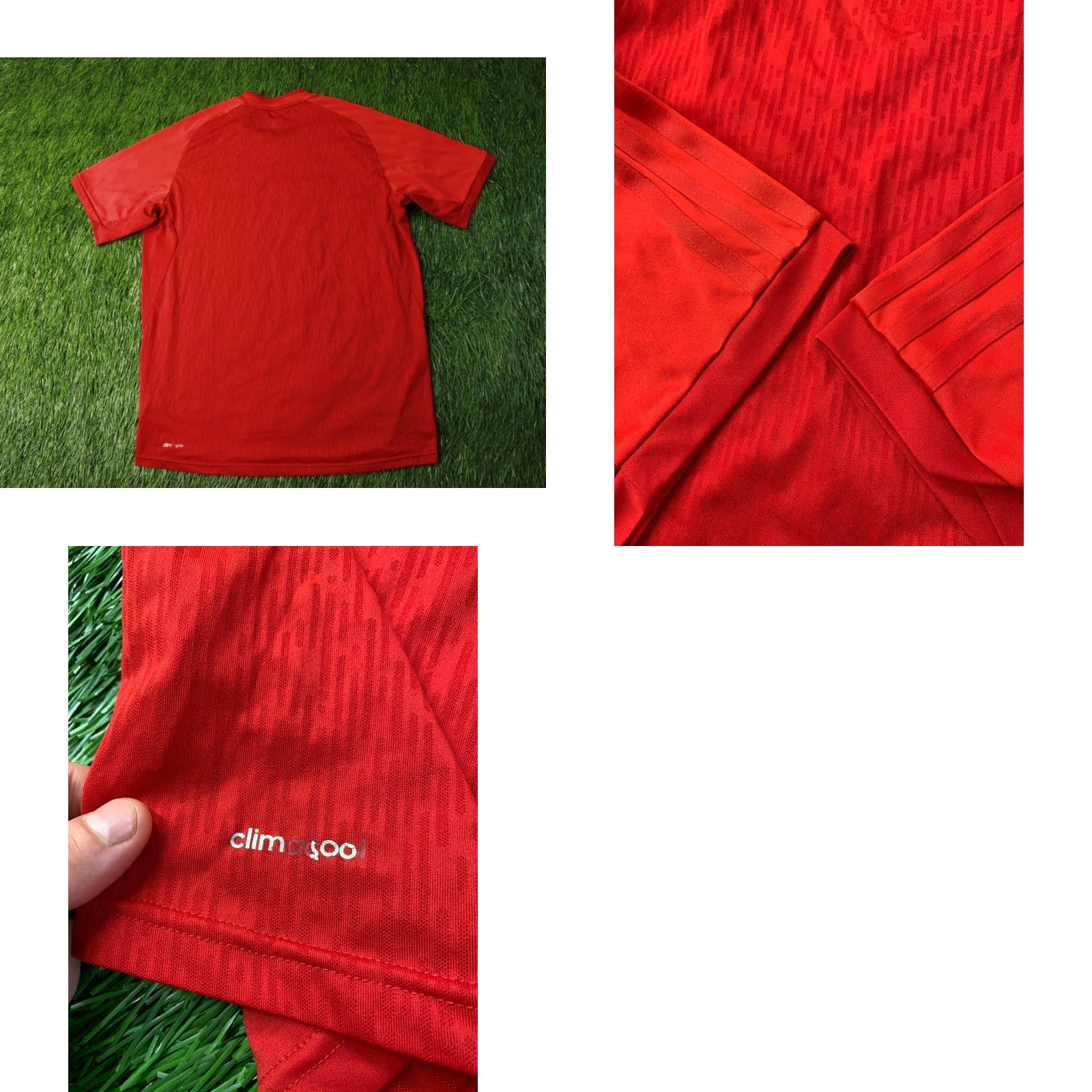 Adidas ADIDAS PERFORMANCE CLIMACOOL ORIGINAL 2012 FOOTBALL SHIRT JERSEY SIZE L LARGE RED Size US L / EU 52-54 / 3 - 8 Thumbnail