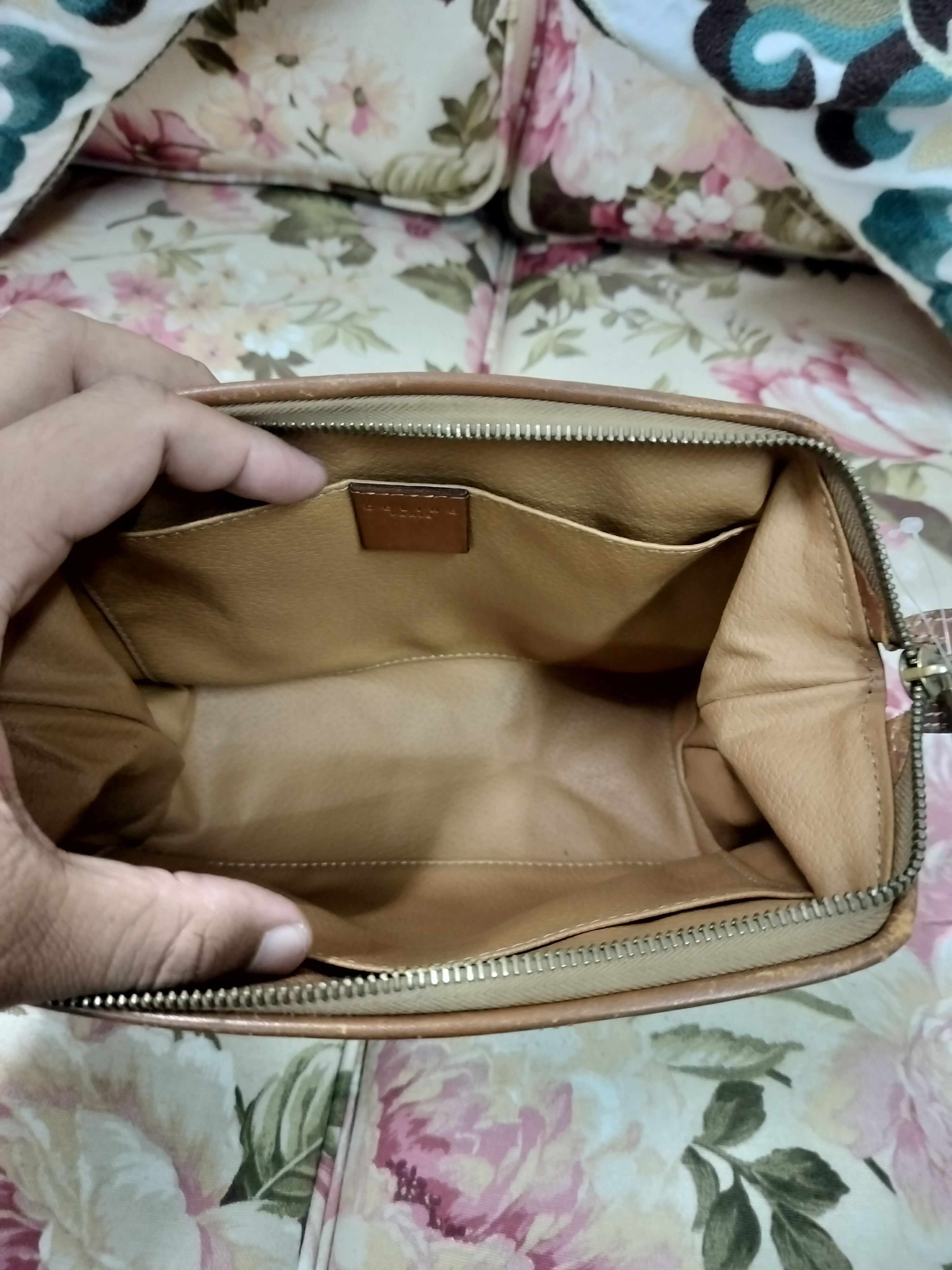Celine Vintage Celine Paris Macadam Cosmetic Pouch Size ONE SIZE - 8 Thumbnail