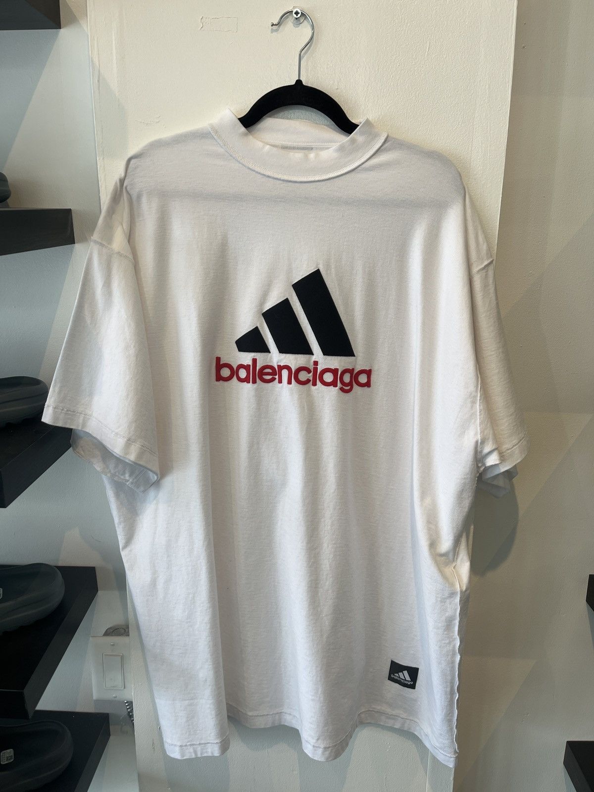 image of Balenciaga Adidas Shirt in White, Men's (Size XL)