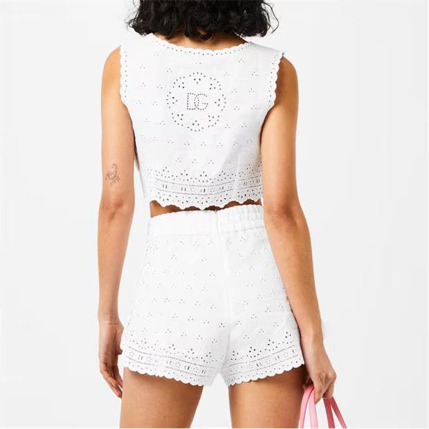 Dolce & Gabbana o1g2r1mq1024 Cropped Top in White Size M / US 6-8 / IT 42-44 - 6 Thumbnail