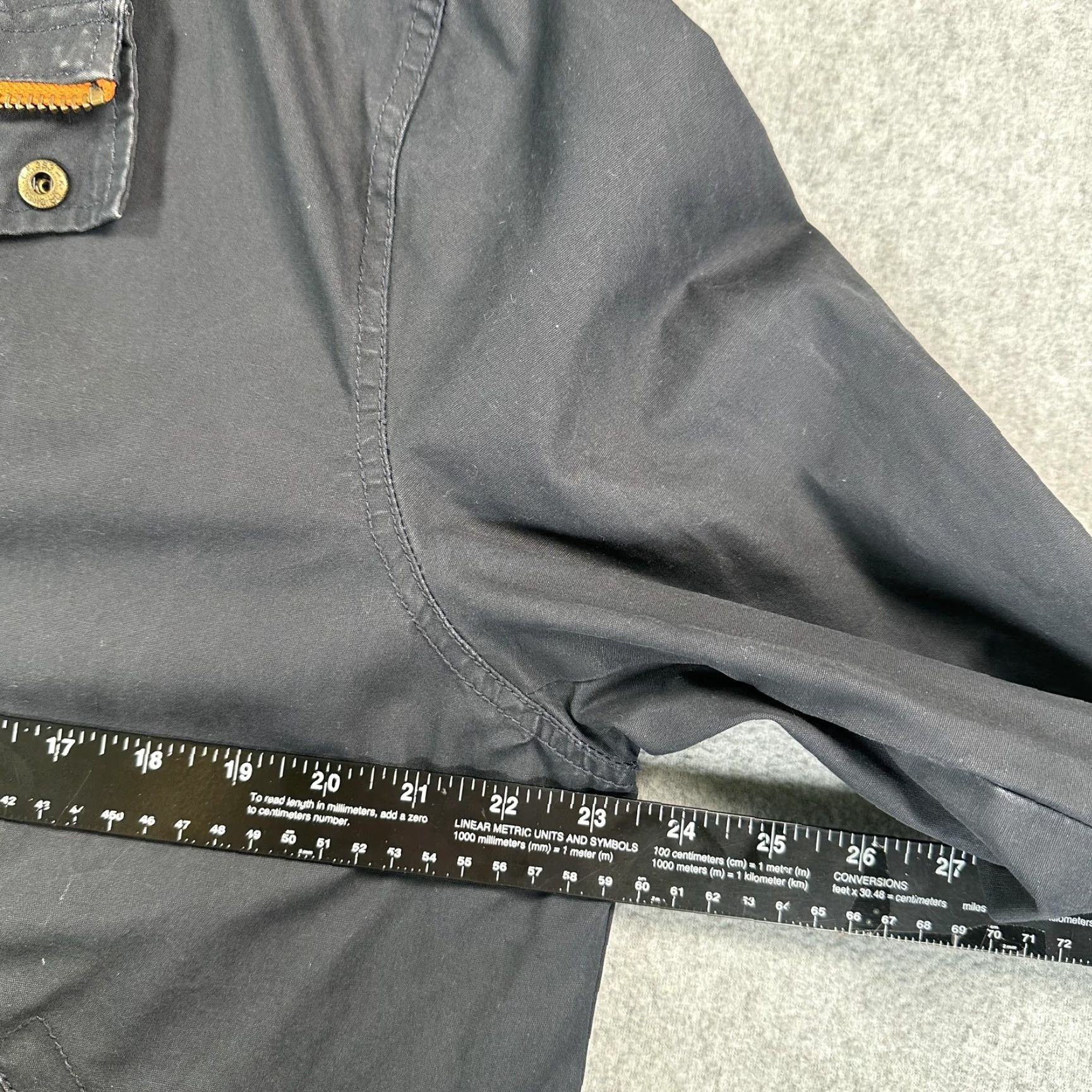 Vintage Jack Spade Jacket Mens L Blue Waxed Cotton Canvas Full Zip Outdoor M231 Windbreaker Weathergear Pockets Zipped 100% Cotton" Size US L / EU 52-54 / 3 - 7 Thumbnail
