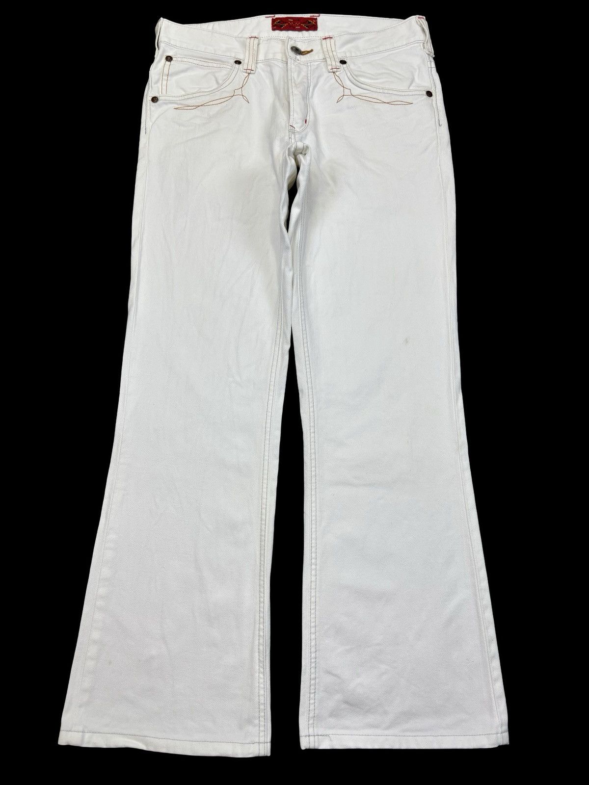 Edwin 💥Flare💥Edwin Navajo Style White Flare Denim F958 Size US 34 / EU 50 - 1 Thumbnail