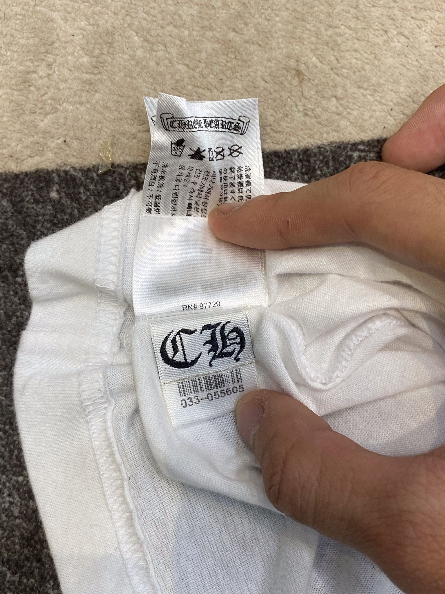 Chrome Hearts CHROME HEARTS Short Sleeve T Shirt WHITE Size US XS / EU 42 / 0 - 9 Thumbnail