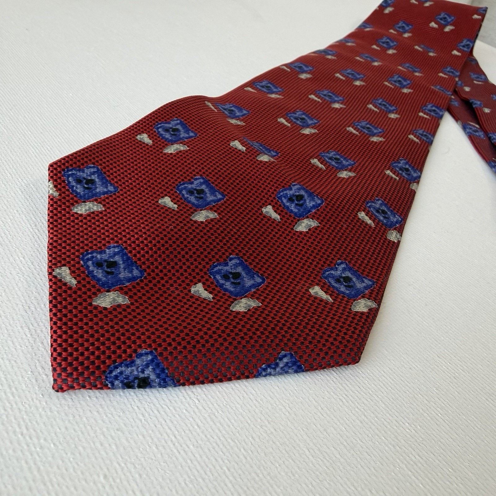 Vintage Biella Silk Tie Made in Italy for Britches of Georgetown VTG Size ONE SIZE - 11 Thumbnail