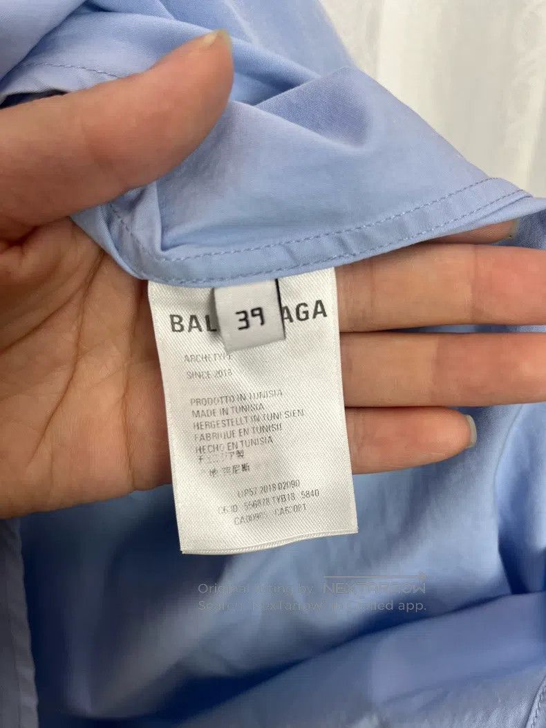 Balenciaga Balenciaga size 39 Back Logo Long Sleeve Shirt Size US XS / EU 42 / 0 - 4 Thumbnail