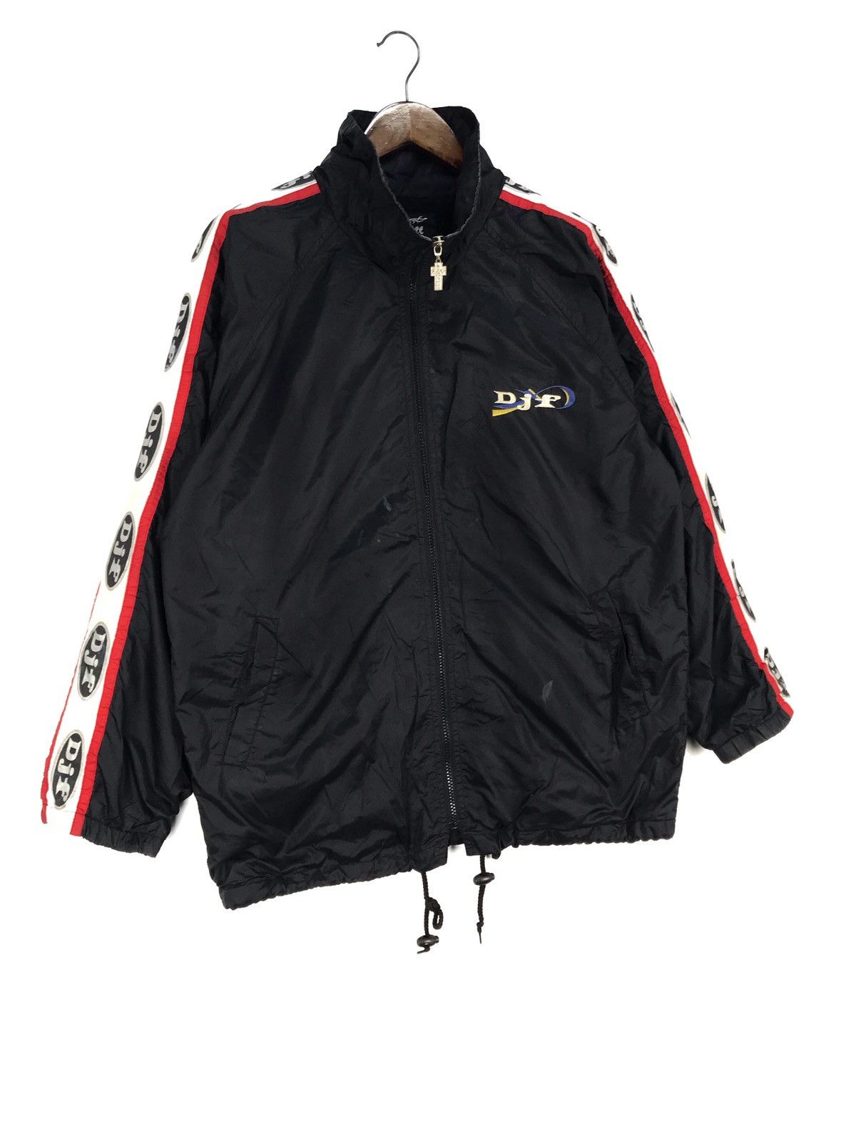 Designer × Japanese Brand × Vintage 💥RARE💥DJ FREE EMBROIDERY LOGO HOODIE JACKET Size US M / EU 48-50 / 2 - 4 Thumbnail