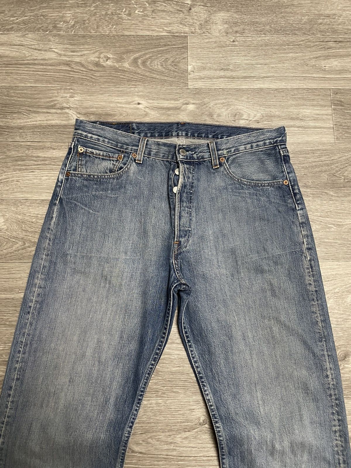 Levi's Vintage Clothing Vintage Levis 501 Blue Denim Jeans Selvedge 34/34 Size US 34 / EU 50 - 2 Thumbnail