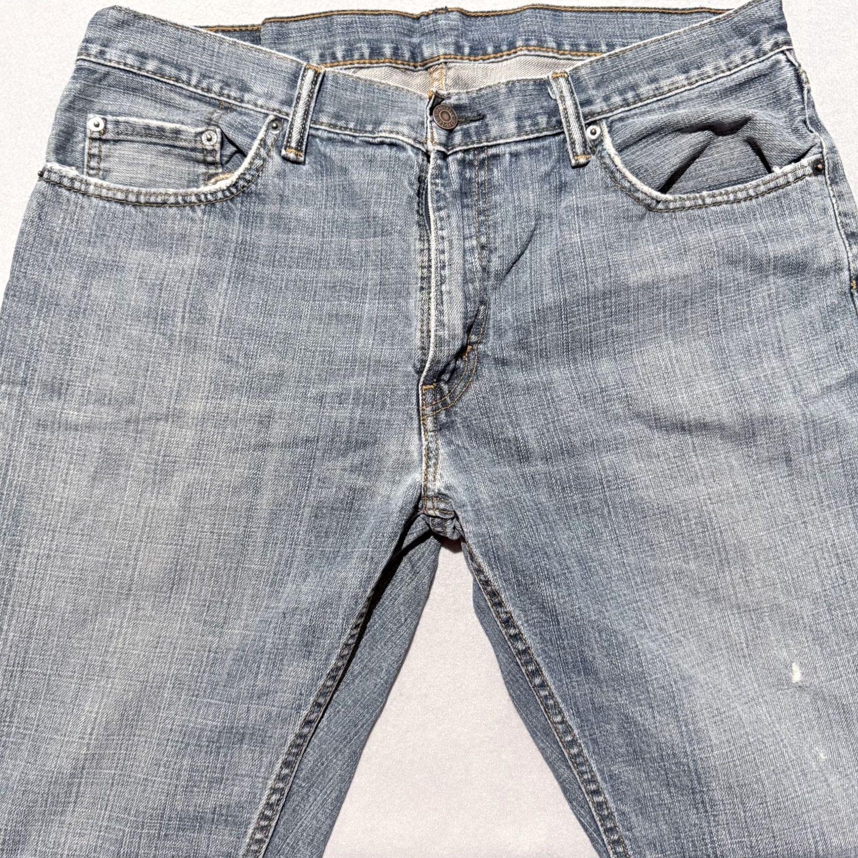 Levi's Levi's 559 Jeans Men Blue Denim Distress Classic Straight Zip Fly 36X30 Size US 36 / EU 52 - 3 Thumbnail