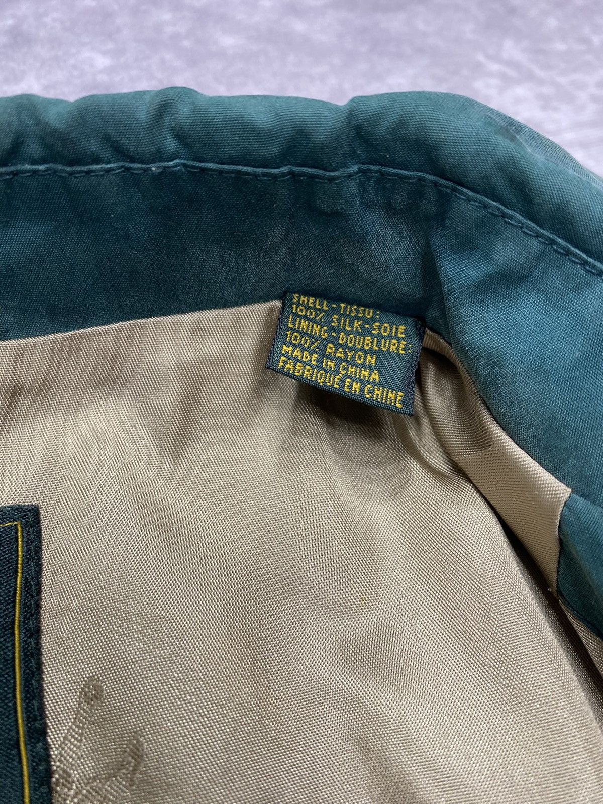 Bobby Jones 80’s Vintage Bobby Jones Green Silk Rain Jacket Size US L / EU 52-54 / 3 - 4 Thumbnail