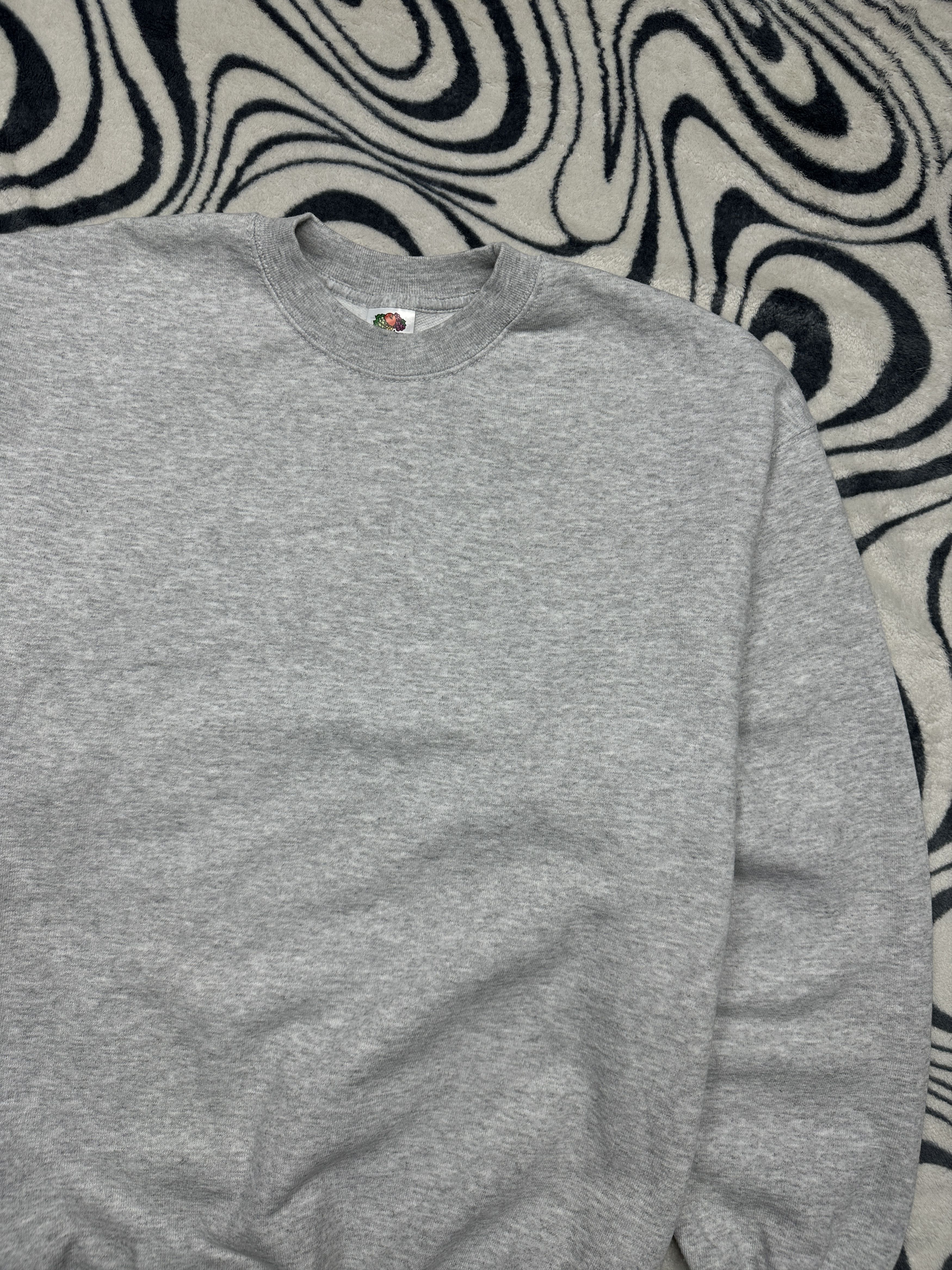 Fruit Of The Loom Fruit Of The Loom Vintage Blank Basic Crew Neck Sweatshirt Size US XL / EU 56 / 4 - 2 Thumbnail