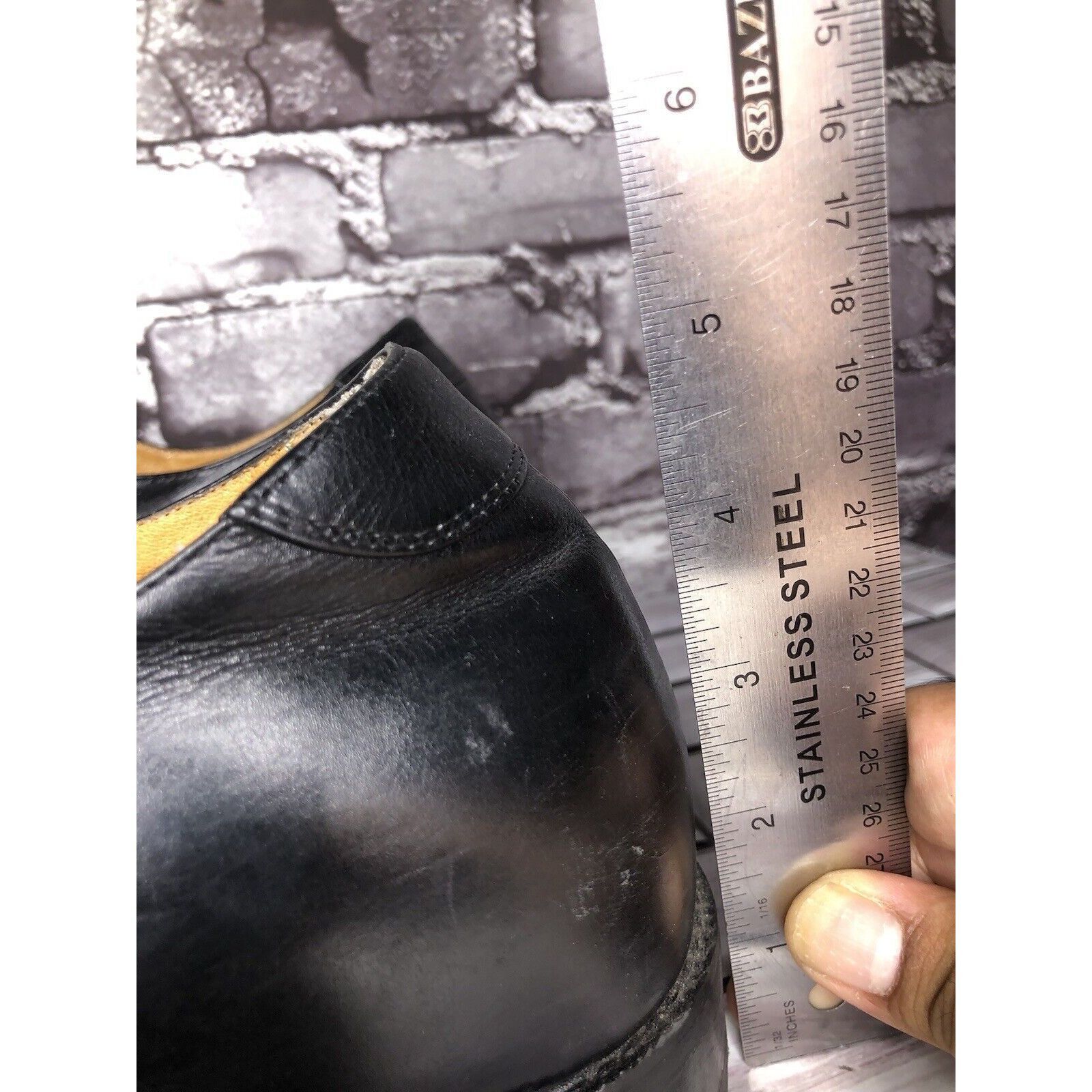 Koto Toto Black Leather Monk Buckle Strap Loafers Dress Shoes Men Size US 10.5 / EU 43-44 - 11 Thumbnail