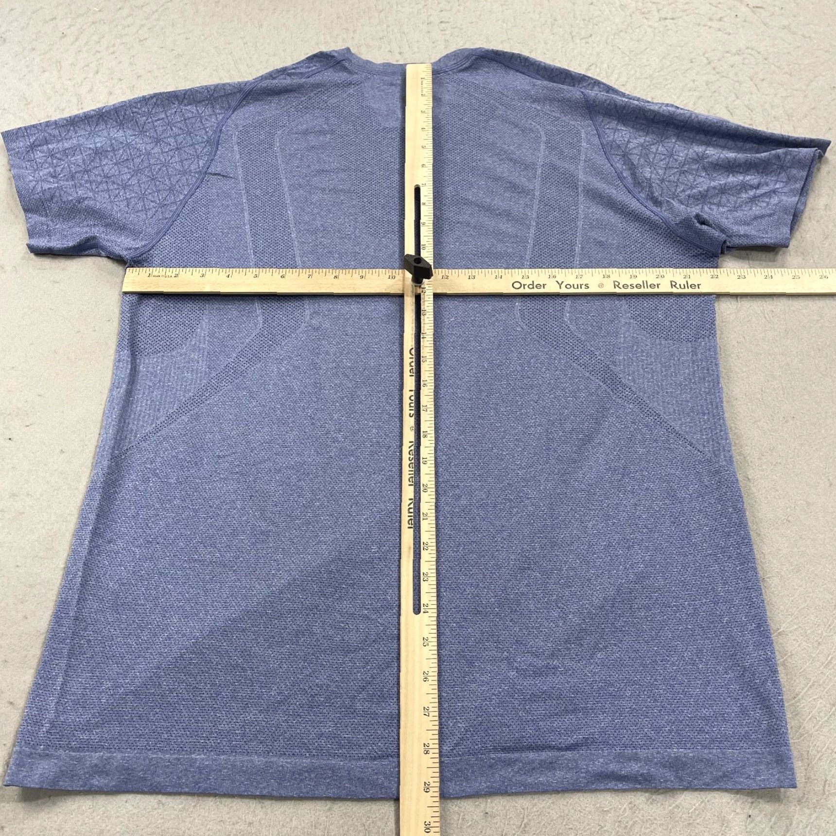 Lululemon Lululemon Shirt Mens XL Blue Heather Performance Gym Stretch Workout Lift Logo T-Shirt Size US XL / EU 56 / 4 - 6 Thumbnail