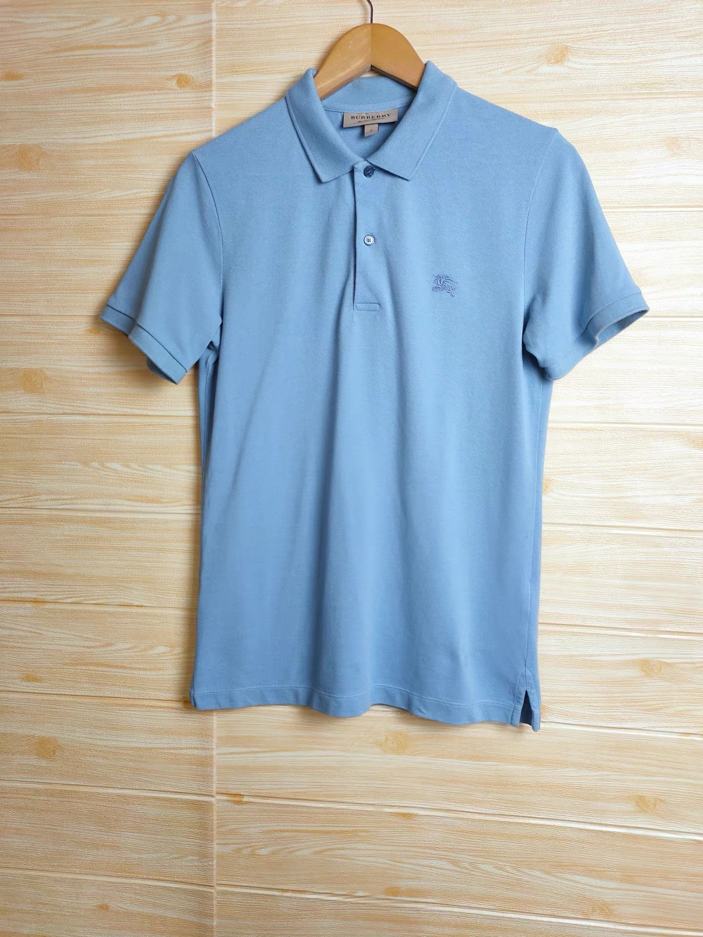 Burberry Burberry Men's Blue Short Sleeve K29 Size US S / EU 44-46 / 1 - 1 Thumbnail